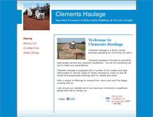 Tablet Screenshot of clementshaulage.com.au